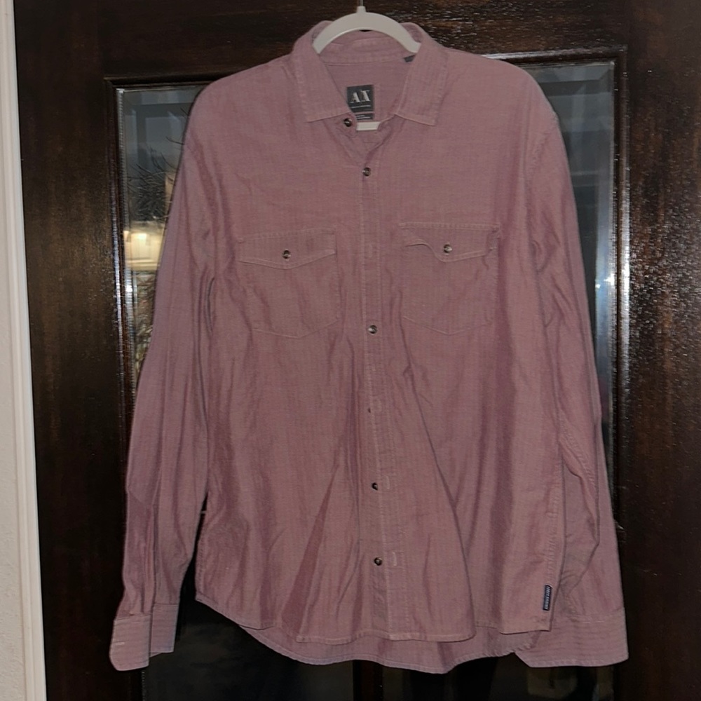 Armani Exchange fitted button down